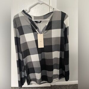 Woman’s plaid shirt